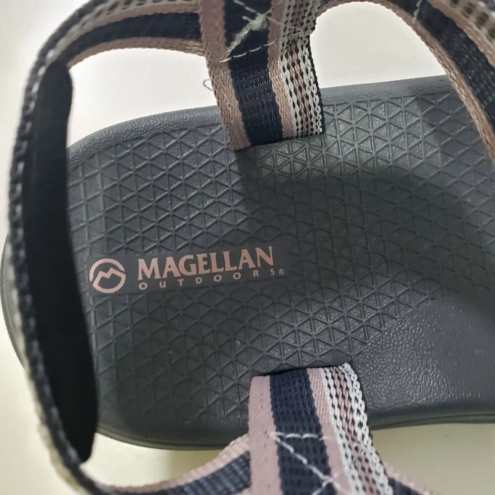NEW Magellan Outdoor Women's Sandals, Pink, Grey, Black, Size 8 B